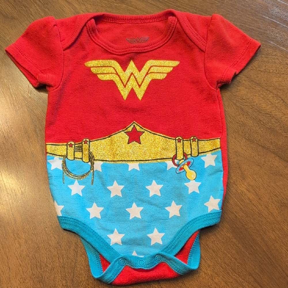 Superhero Red and Blue Baby Bodysuit